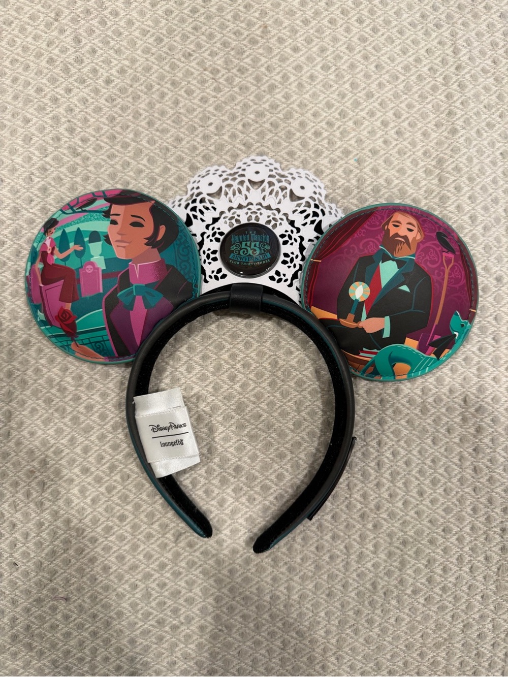 Disney Club 33 Loungefly Haunted Mansion 55th Anniversary Backpack and Ears - Picture 3 of 14